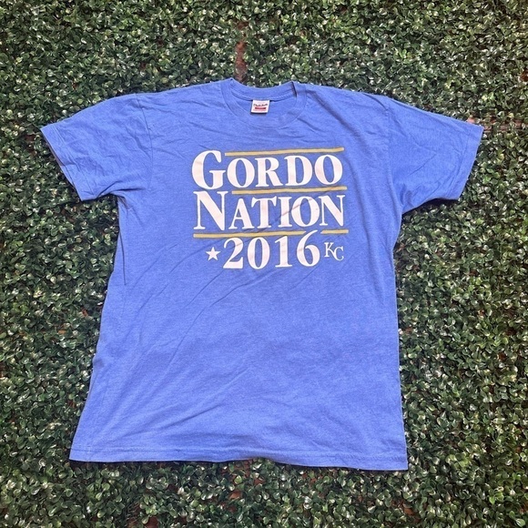 Charlie Hustle Blue Gordo Nation 2016 Graphic Short Sleeve Shirt Womens Size L - Picture 2 of 5